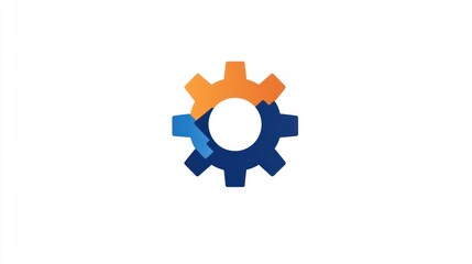 Obraz premium Abstract gear graphic, modern design, for business presentation, use in website or social media
