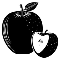 vector illustration of a apple