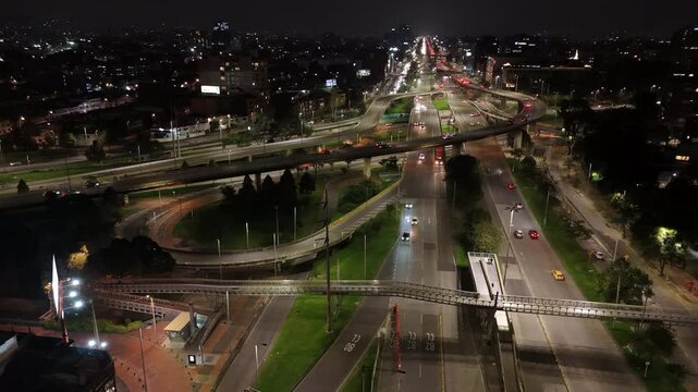 Punto de inter&eacute;s del complejo de puentes de la calle 92 con autopista norte y carrera 30 en Bogot&aacute;, Colombia, desde la autopista norte hasta la avenida 30.	
