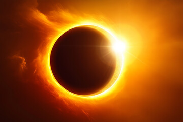 solar eclipse phenomenon in space