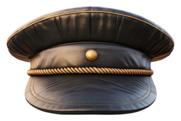 Captains hat Isolated on transparent background