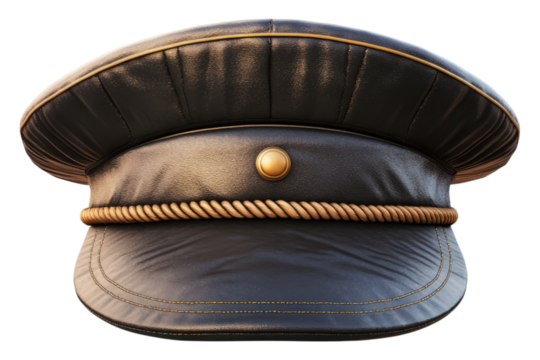 Captains hat Isolated on transparent background