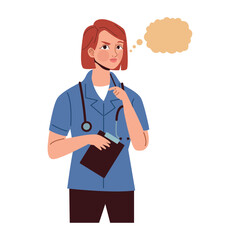 Fototapeta premium Doctor Thinking Strategy