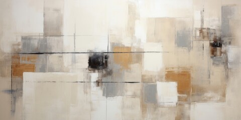 Abstract Watercolor background, wallpaper,Minimalist Boho style, shades of beige, cream, grey,soft brown, linen texture,copy space
