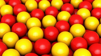 Colorful Red and Yellow Spheres Creating a Vibrant Textured Background