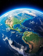 Fototapeta premium Planet Earth close up