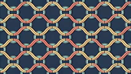 Naklejka premium textured background with different geometric patterns 