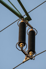 Very high voltage and detail on insulator.
