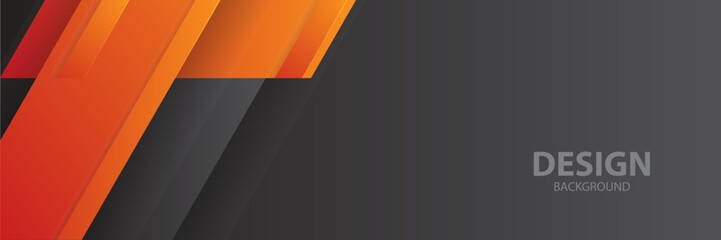 Orange-black abstract design background