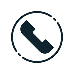 Design Illustration graphic of phone icon with glyph style. Suitable for UI, mobile design, web design, etc.
