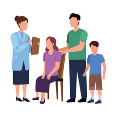 Fototapeta premium Family Doctor in Consultation