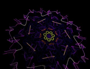 Imaginatory fractal abstract background Image