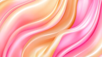 Abstract Pink and Peach Swirling Silk Texture