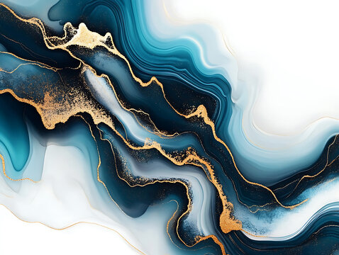 Fluid abstract art design contemporary gallery digital artwork elegant environment close-up view modern aesthetics