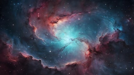 Fototapeta premium Orion Nebula: Celestial Dance of Cosmic Dust and Gas