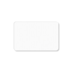 3d Business card mockup with transparent background