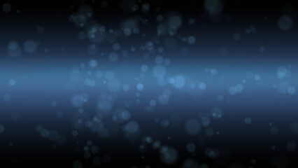 Dark blue circle with bokeh effect forming horizontal lines, suitable for various background purposes.  Generative AI