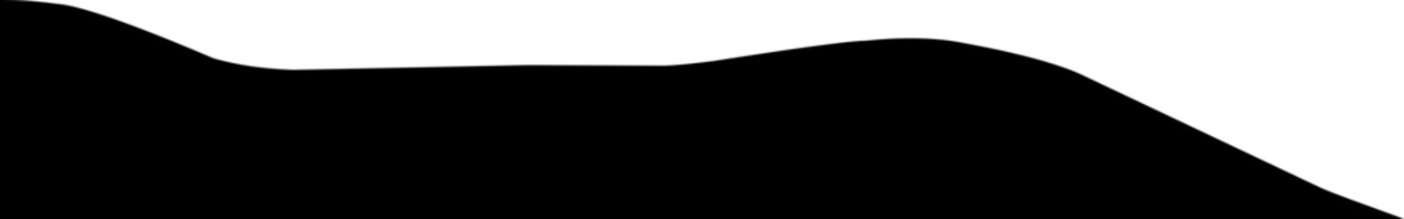 Black wavy corner suitable for modern designs, presentations, and web graphics. corner illustration