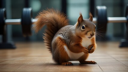 Gym Squirrel: Fitness Fun with a Furry Friend