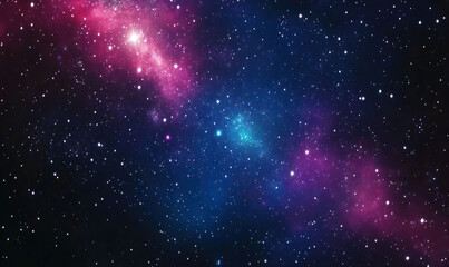 Fototapeta premium Cosmic Nebula, Starry Night Sky