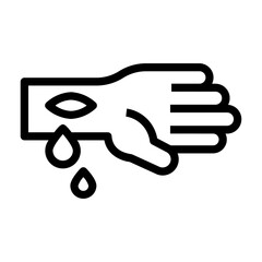wound Line Icon