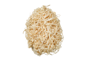 PNG, Easter, egg formed from wood chips, isolated on white background