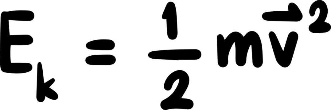 mechanical energy physics formula handwritten 