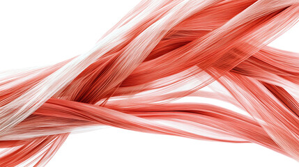 Plakat Muscle fibers isolated on a transparent background, showcasing muscular body tissue structure, ideal for anatomical, biological, and bodybuilding visual representations.