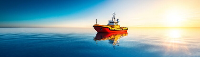 Fototapeta premium Safeguarding the Seas: National Safety Day Oil Spill Response Team in Environmental Safety Operation for Marine Hazard Prevention