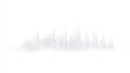 Fototapeta premium Abstract cityscape skyline, hazy background, urban design, graphic illustration, potential use in presentations, posters, or websites