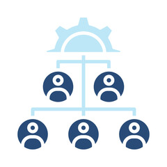 Structure  Icon Two Color Style. Vector Illustration For Graphic Design