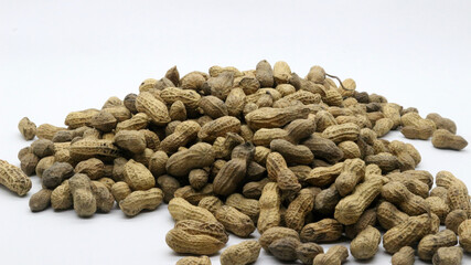Shelled peanuts isolated