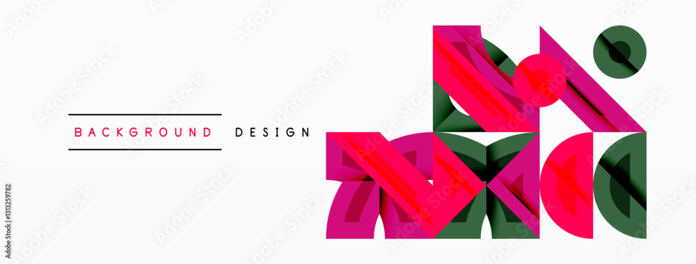 Poster abstract geometric background shapes forming a modern, symmetrical pattern. bold contrast, smooth gr