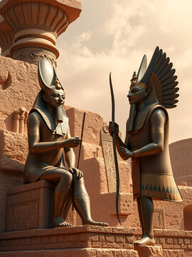 Anubis dios del inframundo en el reino antiguo de Egipto