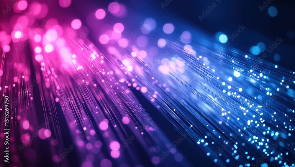 Poster Abstract Background of Colorful Glowing Lights Creating a Gradient Effect for Use in Modern Digital Designs and Technology Concepts