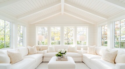 Cozy living room gathering modern home interior design bright atmosphere inviting space contemporary style