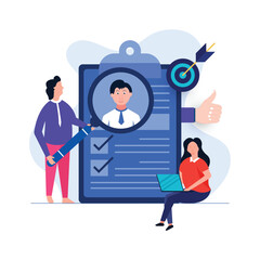 Fototapeta premium We are Hiring. Recruitment and headhunting agency. Jobs concept