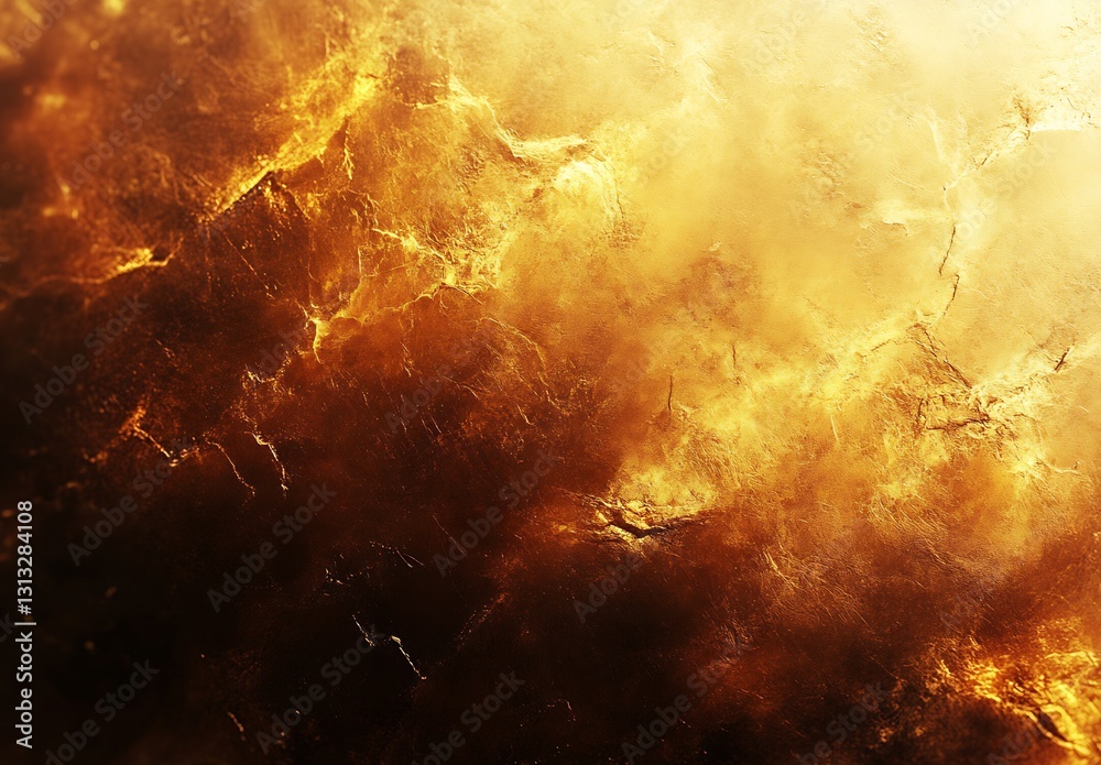 Fototapete Rich golden abstract texture evoking warmth and depth in a captivating design : Generative AI