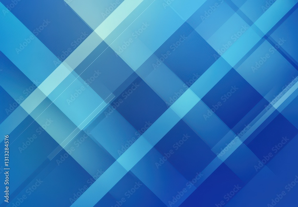 Poster abstract blue geometric background with intersecting lines and soft gradient for modern design proje