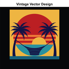 Vintage Retro Vector Art Design