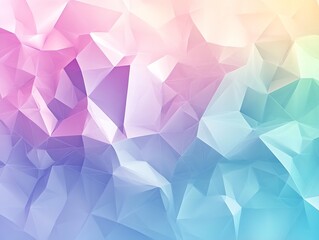 Obraz premium Abstract pastel geometric background featuring soft colors and triangular shapes for creative design : Generative AI