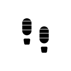 Footsteps glyph icon