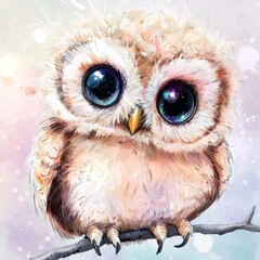 Obraz premium Discover the playful nature of baby owls as they discover their surroundings.