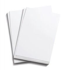 Neatly arranged layers of white paper sheets presenting an elegant and tidy appearance : Generative AI
