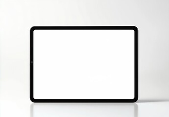 Blank digital tablet on a clean surface showcasing a modern technology aesthetic : Generative AI