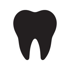 Tooth icon vector illustration. Teeth icon. Tooth shape symbol vector icon