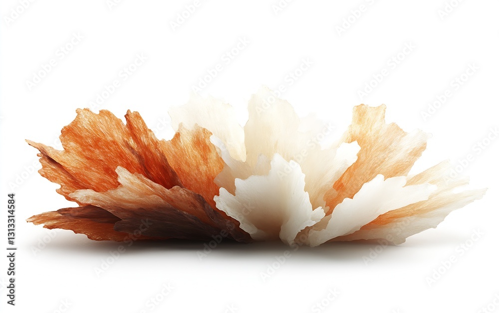 Aufkleber elegant and artistic composition of delicate leaves showcasing soft texture and natural colors : gen