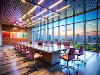 Modern Conference Room: Sleek Design & Tech for Business Meetings