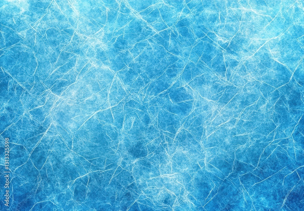 Poster abstract textile background featuring soft fibers in shades of blue, creating a tranquil and serene 