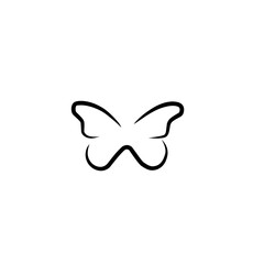 butterfly line logo design